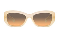 CHANEL - Irregular Shape Sunglasses Women's Beige