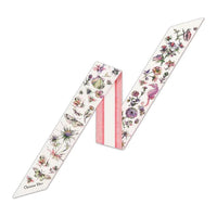 DIOR Mulberry Silk Scarves Women's Pink
