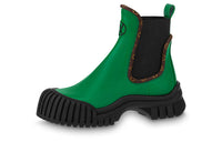 LOUIS VUITTON Ruby Crew Chelsea Boots Women's Green