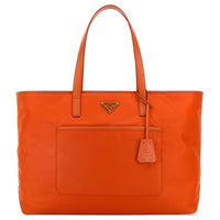 PRADA Re Edition Recycled Nylon Tote Bag, Shopping Bag, Shoulder Bag Women's Orange