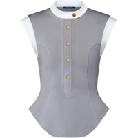 LOUIS VUITTON Technical Jersey Color-Block Peplum Top