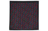 SAINT LAURENT Silk Scarves Women's Dark Blue