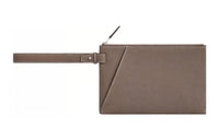HERMES Cabavertige Togo Calfskin Clutch Men's 18 Etoupe Elephant Gray