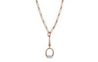 HERMES Heritage Equestre Rose Gold-Plated Necklaces Women's