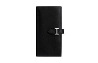 HERMES Bearn Epsom Calfskin Wallet Women's Black