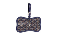 GOYARD Chien Gris Canvas With Leather Pet Bag Merch Unisex Marine Blue
