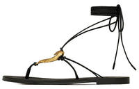 SAINT LAURENT Heart-plaque Sandals