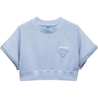 PRADA SS24 Sweatshirt Women's Light Blue