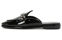 MIU MIU Closed Toe Slippers Women's Black