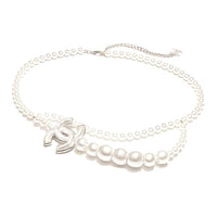 CHANEL Metal Waist Chains Women's White -