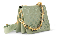 LOUIS VUITTON Coussin Sheepskin Shoulder Bag Crossbody Bag Small Size Women's Light Green