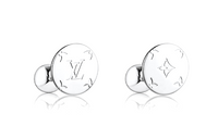 LOUIS VUITTON Metal Cufflink Men's Silver