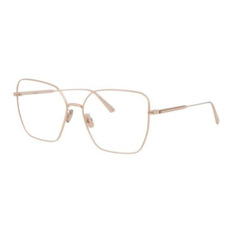 DIOR Metal Butterfly Eyeglass Frames Women's Gold