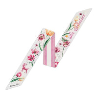 DIOR Mulberry Silk Scarves Women's Pink