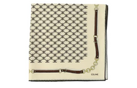 CELINE Silk Scarves Women's Beige