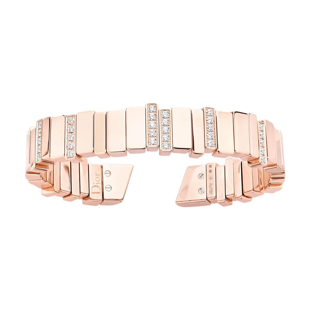 DIOR 18K Rose Gold Bangles Women's Rose Gold