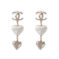CHANEL Earrings Women's Gold