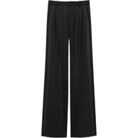 SAINT LAURENT Wide-leg Grain De Poudre Trousers