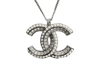 CHANEL Necklaces Women's Silver