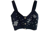 CHANEL Tank Tops Women's Marine Blue