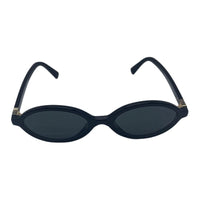 MIU MIU Acetate Oval Sunglasses Women's Black