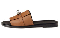 HERMES Gabriella Slide Slippers Men's Brown