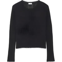 SAINT LAURENT Openwork Rib-knit Jumper