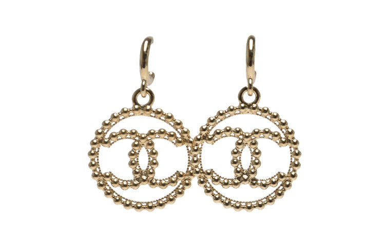 CHANEL Earrings Women's Gold