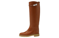 HERMES Faustine Knee-high Boots Women's Brown