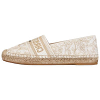 DIOR Granville Flat Shoes Women's White Gold