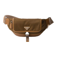 PRADA Leather Fanny Pack Men's Caramel