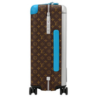 LOUIS VUITTON Horizon Monogram Macassar Coated Canvas Suitcase Luggage Unisex Blue & Brown