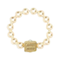 MIU MIU Metal Bracelets Women's Gold