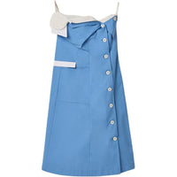 MIU MIU SS25 Sleeveless Dress Women's Blue