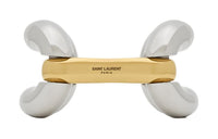 SAINT LAURENT Metal, Brass Bracelets Women's Silver