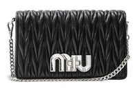 MIU MIU Sheepskin Shoulder Bag, Crossbody Bag Women's Black