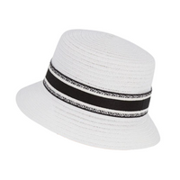 DIOR Hemp Plant Bucket Hats Unisex White