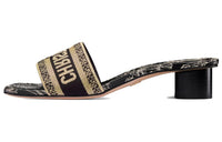 DIOR Dway Slip-Resistant Slide Slippers Women's Black