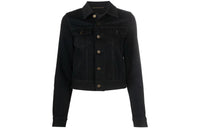SAINT LAURENT Cropped Coats Women's Black