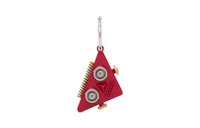 PRADA 925 Sterling Silver Enamel Earrings Women's Red