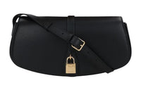 CELINE Tabou Smooth Cow Leather Shoulder Bag Crossbody Bag Handbag Large Size Women's Black