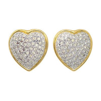 SAINT LAURENT Pre-Owned 1990-2000s  Plated Heart Clip-on Earrings