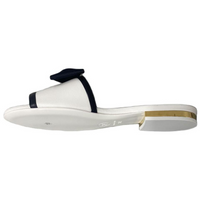 CHANEL Slide Slippers Women's White Black