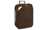 LOUIS VUITTON Canvas Suitcase Luggage Unisex Brown