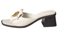HERMES Slide Slippers 5cm Women's White
