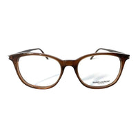 SAINT LAURENT Plastic Round Eyeglass Frames Men's Brown