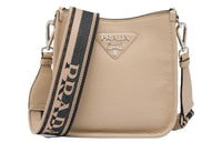 PRADA Leather Crossbody Bag Shoulder Bag Mini Women's Sand