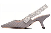 DIOR Slim Heel High Heels 6.5cm Women's Gray