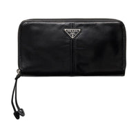 PRADA Leather Wallet Men's Black