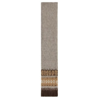 CELINE Scarf In Brushed Fair Isle Alpaca Wool